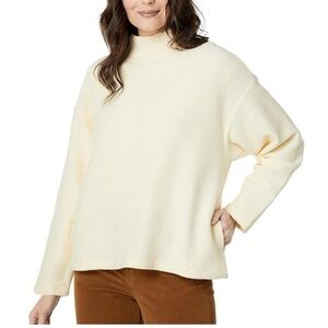 Madewell Cream Textured Knit Sweater